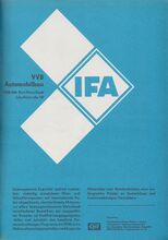Anzeige für Produkte der VVB Automobilbau (2), 1970.