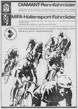 Gemeinsame Anzeige für Fahrräder von Mifa und Diamant, 1967.