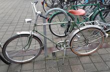 Ob dieses Fahrrad (Baujahr 1979) tatsächlich in die BRD exportiert wurde, lässt sich nicht eindeutig nachvollziehen.