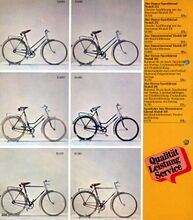 Fahrräder im Genex-Katalog 1977 (1).