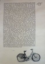 "Die Fahrradfertigung der IFA", zur Leipziger Frühjahrsmesse 1949. (2) Hervorzuheben ist hier vor allem der Hinweis auf die Fahrradhersteller Presto und Wanderer.