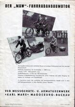 Werbeblatt für den MAW-Hilfsmotor, 1956 (B).