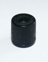 Überwurfmutter Zeitraum: 50er Jahre Hersteller: ?? Material: Duroplast Bemerkungen: lange Ausführung