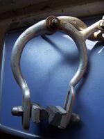 Bremse von Rasant, Type 300; Schriftzug eckig, schwach geprägt geprägt, Type 300 auf unteren Schenkel geprägt; an Diamant Rädern, ca Ende 70er oder Anfang 80er Material: Aluminium