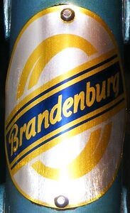 Steuerkopfschild (Aluminium) von etwa 1954 bis 196?.