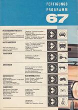 Anzeige mit dem IFA-Fertigungsprogramm für das Jahr 1967, Dezember 1966.