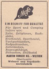 Anzeige, 1957.