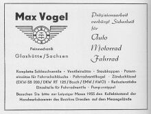 Anzeige, Frühjahr 1955.