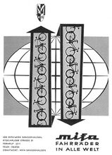 Anzeige für Mifa-Fahrräder, 1965.