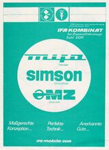 Anzeige, September 1981.