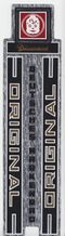 Zeitraum: 1970er/1980er Jahre Zu finden an: Export-Fahrrädern Beschreibung: Chromfolienaufkleber für Sattelrohr. Druckerei: vrmtl. Friedrich Bentlage KG, Bielefeld
