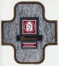 Zeitraum: 1970er/1980er Jahre Zu finden an: Export-Fahrrädern Beschreibung: Chromfolienaufkleber für Steuerkopf. Druckerei: vrmtl. Friedrich Bentlage KG, Bielefeld