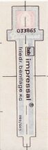 Zeitraum: 1970er/1980er Jahre Zu finden an: Export-Fahrrädern Beschreibung: Aufkleber (hier noch unter Schutzfolie) für Vorderradgabel. Druckerei: Friedrich Bentlage KG, Bielefeld