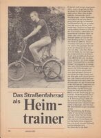 Bauanleitung für einen Heimtrainer - Seite 1, aus: practic 4/1983