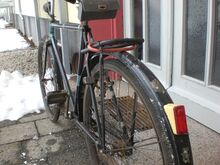 Abziehbild auf dem hinteren Schutzblech.