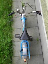 Ein Kuriosum ist der stark zum unterrosten neigende Chrom am Lenker der Blitz-Fahrräder. Er ist auch an diesem gut erhaltenen Fahrrad bereits stark angegriffen.