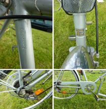 Details des vorstehenden Fahrrades.