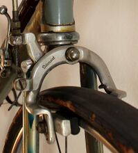 Diamant-Felgenbremse Zeitraum: vrmtl. bis 1954 Verwendung: Diamant Modell 67 Material: Aluminium Bemerkungen: Vorkriegsmodell