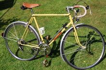 Diamant Modell 35 721, Baujahr 1989. Mit Rennausstattung (Rennlenker und Rennrad-Pedale).