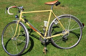 Der Umwerfer wurde vermutlich zusammen mit dem kleinen Kettenblatt nachgerüstet.