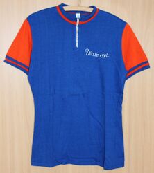 Diamant-Trikot Zeitraum: 60er/70er Jahre orange/blau als klassische Diamant-Farben