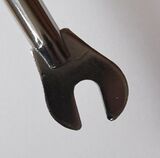 Typ: Bahnrad-Gabel (neu) Zeitraum: 1960 bis 1990 Modelle: 35 708 Bemerkungen: extra starke Ausführung (aus 5mm-Blech gestanzt)