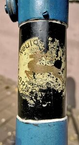 Leider ist die Firma, die dieses Fahrrad aufarbeitete nicht mehr zu erkennen.