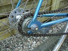 Typisch für das Bahn-Rennrad sind Hochflanschnaben mit einem starr montiertem Ritzel.