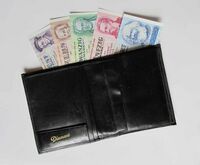 Portemaonnaie mit Diamant-Prägung, das an verdiente Mitarbeiter vergeben wurde. Zeitraum ??