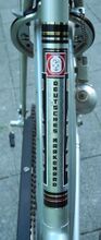 Mit aufwändig gestalteten Chromfolien orientierte man sich am Stil westdeutscher Fahrraddekore der 1960er/70er Jahre. Speichenschloss von "REN".