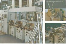 "Maschinen erleichtern auch das Einspeichen der Vorder- und Hinterräder. Nachdem die Speichen in Nabe und Felge eingelegt sind, erfolgt das Anfädeln der und Einschrauben der Nippel mit Hilfe eines Automaten. Die nächste Maschine spannt die Speichen. Die Montage der Fahrräder erfolgt nach unterschidlichen Methoden. Die Renn-Fahrräder und alle Fahrräder mit Schaltungen - das sind etwa 30 000 Stück im Jahr - werden im System der Nestfertigung montiert. Die weitaus größere Stückzahl läuft über das Montageband. Am Ende des Montagebandes überprüft ein Endkontrolleur jedes Fahrrad auf Funktionstüchtigkeit und präzise Ausführung, das gleiche gilt für die Nestfertigung. So schafft der VEB ELITE-DIAMANT im Betrieb alle Voraussetzungen, daß der vor Jahrzehnten begründete gute Ruf der DIAMANT-Fahrräder im In- und Ausland gefestigt wird." Die Abbildungen zeigen das Induktionslöten von Fahrradrahmen. (Aus einem Prospekt von 1985.)