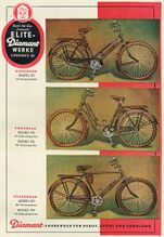 Anzeige zur Leipziger Messe 1951. Die Abbildungen sind, da gezeichnet, nur symbolisch zu verstehen.