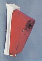 Rücklicht Typ 8507.10 Zeitraum: 1980 bis 1990 Verwendung: alle Fahrradtypen Material: Kunststoff Farben/Varianten: schwarz, weiß (im Bild) Bemerkungen: