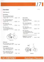 Fahrräder im Genex-Katalog 1975.