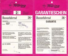 Verkaufsunterlagen für das Modell 157.