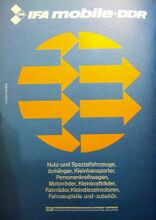 Anzeige für Produkte der IFA-Kombinate unter der Marke IFA mobile DDR, 1977.