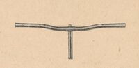 Sportlenker vom VEB Fahrradwerk Crinitz Zeitraum: 195? bis Ende 1962 Verwendung: Zubehörteil, vrmtl. auch für Brandenburg-Fahrräder Material: Stahl, verchromt Breite: ?? cm Bemerkungen: sog. Berliner Form, vrmtl. ungeprägt.