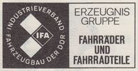 Logo der Erzeugnisgruppe Fahrräder und Fahrradteile.