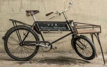 Transportrad aus dem Bestand des VEB Magdeburger Mühlenwerke.