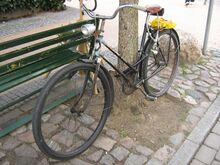 Dieses im Alltag genutzte Modell 45 (Baujahr ca. 1953) besitzt noch eine Strahlenkopflackierung.