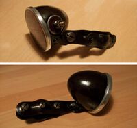 Zeitraum: um 1950 Verwendung: Material: Stahl Bemerkungen: Lampenfassung seitlich