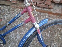 Strahlenkopfdekor des vorstehend gezeigten Fahrrads.