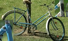 Ein Mifa Modell S 1 von 1949, das vermutlich in der zweiten Hälfte der 1970er Jahre zu einem Damenrad umgebaut wurde.