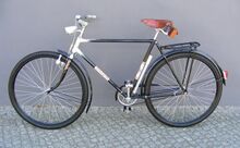 Das Fahrrad war optisch und technisch sehr einfach gehalten.