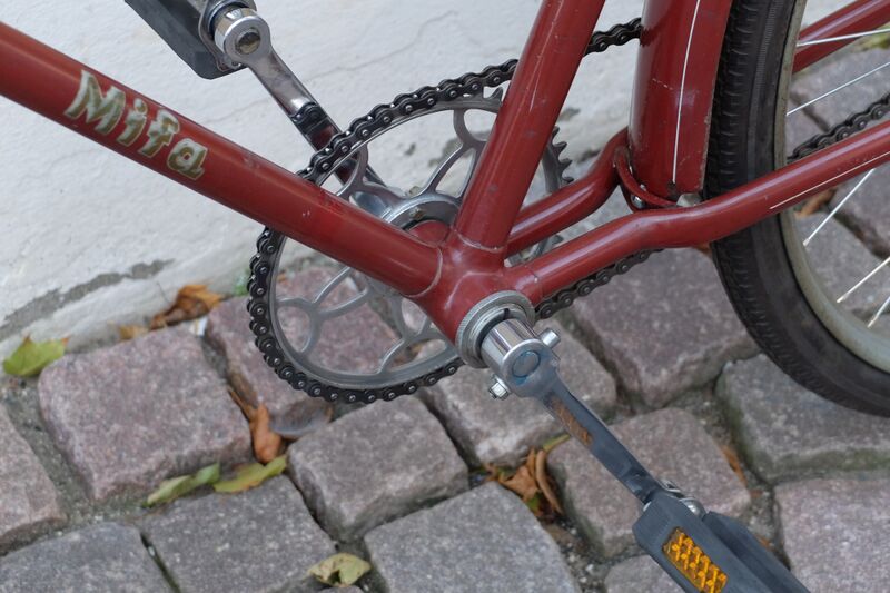 Datei:Mifa 28er Tourenrad mit Keilgetriebe maron von 1959 Bild3.JPG