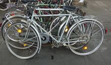 Modell 112 als Exportversion vrmtl. für die Bundesrepublik Deutschland, Marke Exclusiv, Baujahr 1989. Es findet sich kein Hinweis auf den Hersteller des Fahrrades.