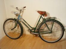 Mifa Modell 153 (1962) Oberes und unteres Rahmenrohr liegen beim Typ 153 dichter beieinander als beim Vorgängermodell S 2/16.