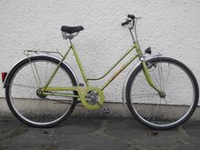 Mifa Modell 167 (1989) Auch bei diesem Exemplar ist das Lichtkabel außen verlegt. Scheinwerfer, Rücklicht und Pedale nicht original.