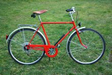 Ungewöhnlich ist die offenbar originale Ausstattung mit einem großen Kettenschutz. Wahrscheinlich handelt es sich um die Genex-Ausführung 207/5.