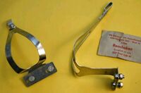 Pedalhaken als Zubehörteil, Zeitraum: 197? - 1990 Verwendung: Material: Stahl (verchromt) Bemerkungen: Hersteller: Simson Suhl